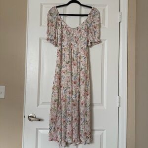 Abercrombie and fitch floral midi dress Size Large